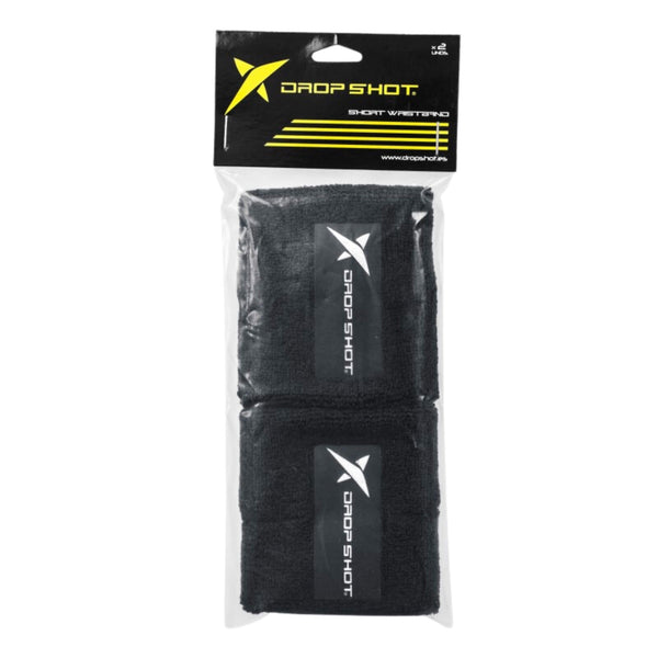 Drop Shot Padel Wrist Band Black in packaging