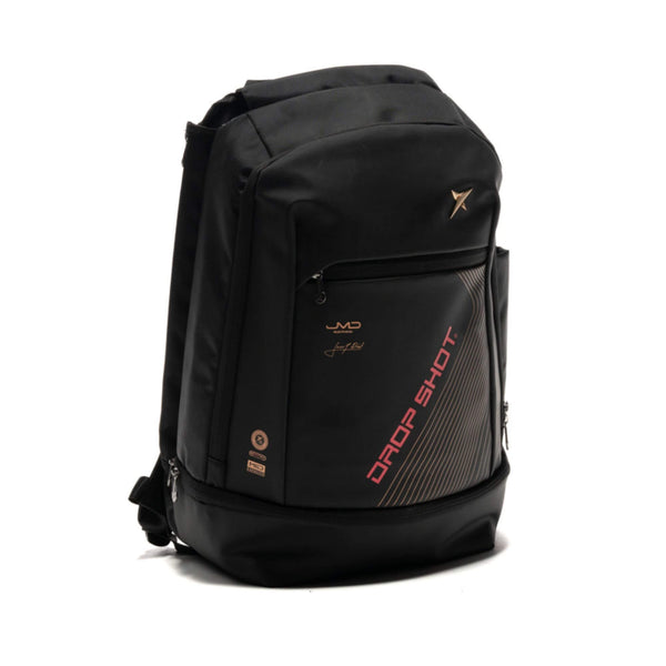 drop shot padel tennis backpack airam jmd black