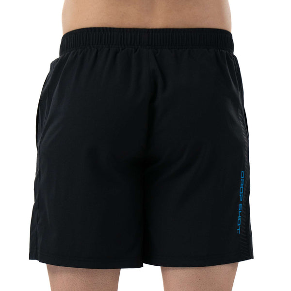 drop shot padel tennis activewear shorts abian campa black