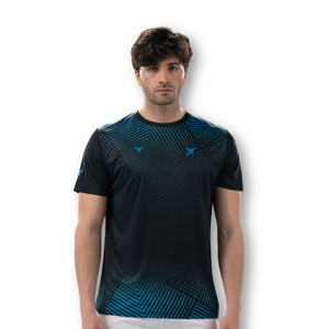 drop shot padel tennis activewear top abian campa black