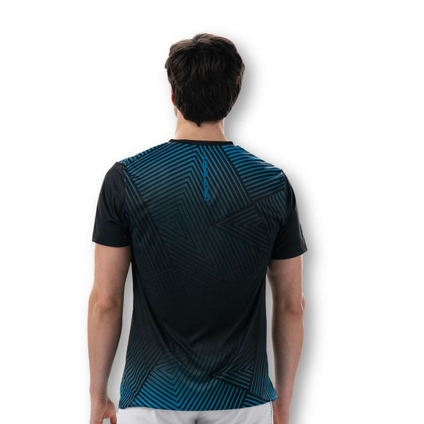 drop shot padel tennis activewear top abian campa black